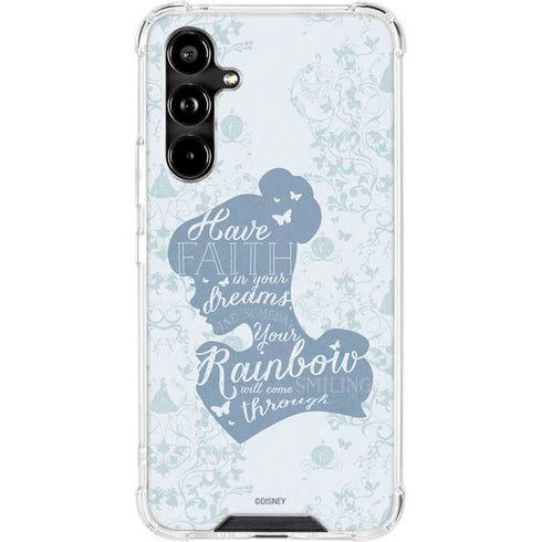Disney Cinderella Faith In Your Dreams Silhouette Galaxy A54 5G Clear Case