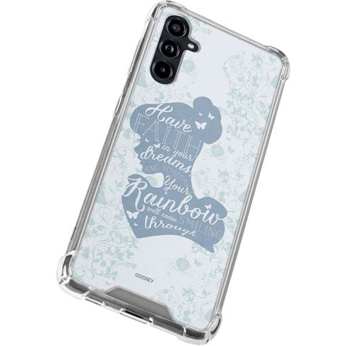Disney Cinderella Faith In Your Dreams Silhouette Galaxy A54 5G Clear Case
