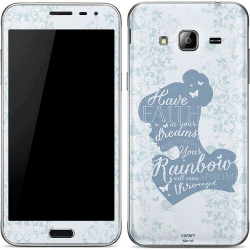 Disney Cinderella Faith In Your Dreams Silhouette Galaxy J3 Skin