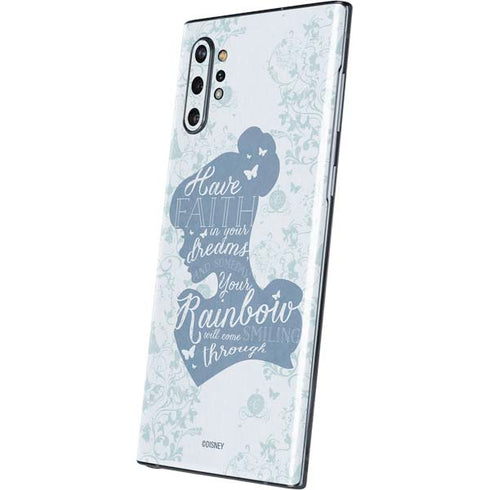 Disney Cinderella Faith In Your Dreams Silhouette Galaxy Note 10 Plus Skin
