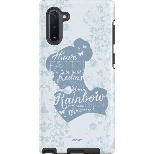 Disney Cinderella Faith In Your Dreams Silhouette Galaxy Note 10 Pro Case