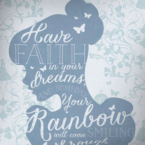 Disney Cinderella Faith In Your Dreams Silhouette Galaxy Note 8 Skin