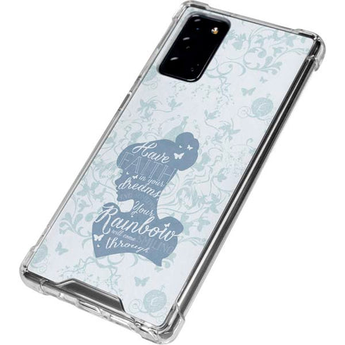 Disney Cinderella Faith In Your Dreams Silhouette Galaxy Note20 5G Clear Case