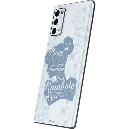 Disney Cinderella Faith In Your Dreams Silhouette Galaxy Note20 5G Skin