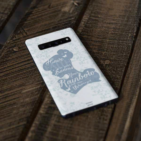 Disney Cinderella Faith In Your Dreams Silhouette Galaxy S10 Plus Skin