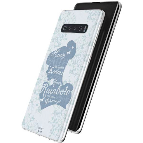 Disney Cinderella Faith In Your Dreams Silhouette Galaxy S10 Skin