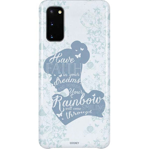 Disney Cinderella Faith In Your Dreams Silhouette Galaxy S20 Lite Case