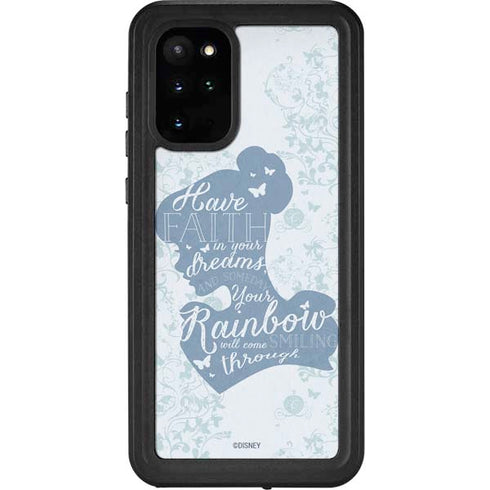 Disney Cinderella Faith In Your Dreams Silhouette Galaxy S20 Plus Waterproof Case