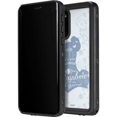 Disney Cinderella Faith In Your Dreams Silhouette Galaxy S20 Plus Waterproof Case