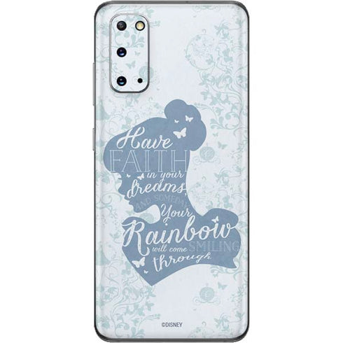 Disney Cinderella Faith In Your Dreams Silhouette Galaxy S20 Skin