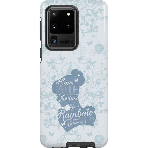 Disney Cinderella Faith In Your Dreams Silhouette Galaxy S20 Ultra 5G Pro Case