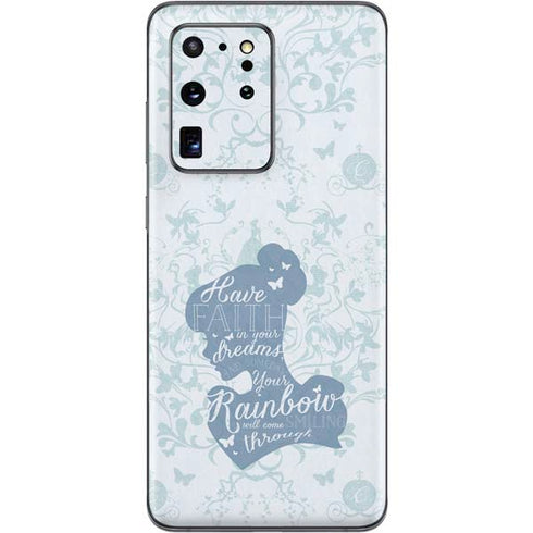 Disney Cinderella Faith In Your Dreams Silhouette Galaxy S20 Ultra 5G Skin