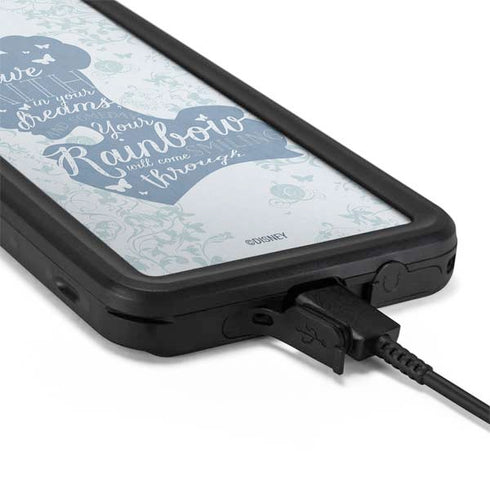 Disney Cinderella Faith In Your Dreams Silhouette Galaxy S20 Waterproof Case