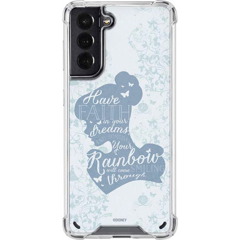 Disney Cinderella Faith In Your Dreams Silhouette Galaxy S21 5G Clear Case