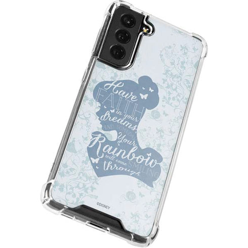 Disney Cinderella Faith In Your Dreams Silhouette Galaxy S21 FE Clear Case