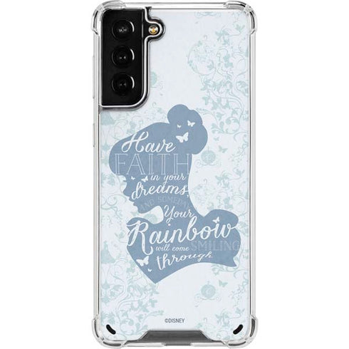 Disney Cinderella Faith In Your Dreams Silhouette Galaxy S21 Plus 5G Clear Case