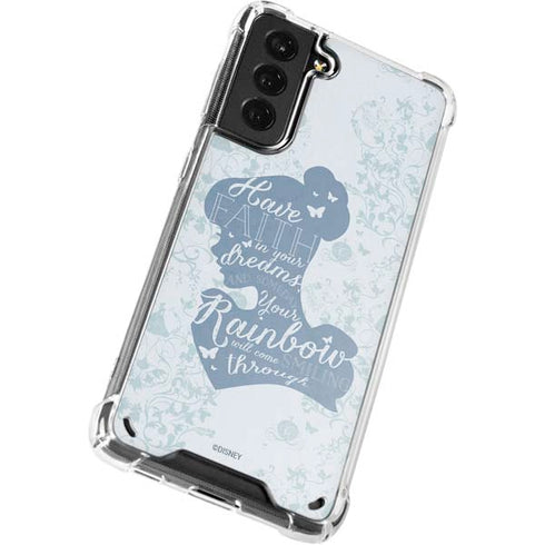 Disney Cinderella Faith In Your Dreams Silhouette Galaxy S21 Plus 5G Clear Case