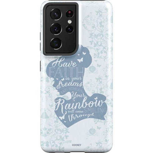 Disney Cinderella Faith In Your Dreams Silhouette Galaxy S21 Ultra 5G Pro Case