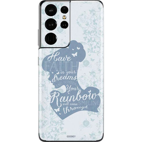Disney Cinderella Faith In Your Dreams Silhouette Galaxy S21 Ultra 5G Skin