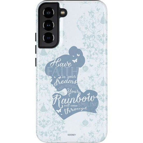 Disney Cinderella Faith In Your Dreams Silhouette Galaxy S22 Plus Pro Case