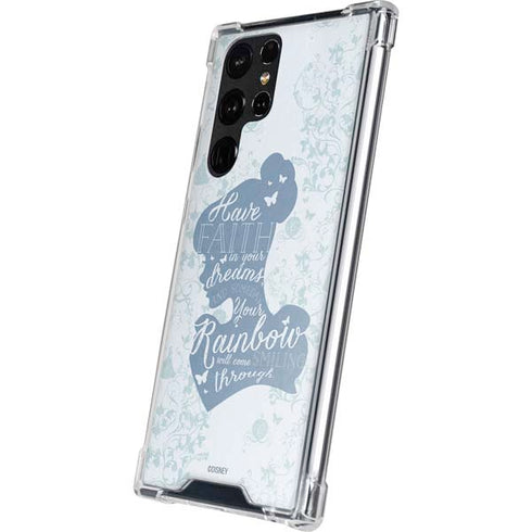 Disney Cinderella Faith In Your Dreams Silhouette Galaxy S22 Ultra Clear Case