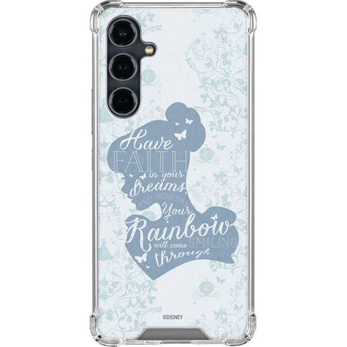 Disney Cinderella Faith In Your Dreams Silhouette Galaxy S23 FE Clear Case