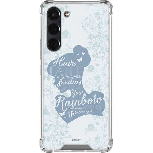 Disney Cinderella Faith In Your Dreams Silhouette Galaxy S23 Plus Clear Case
