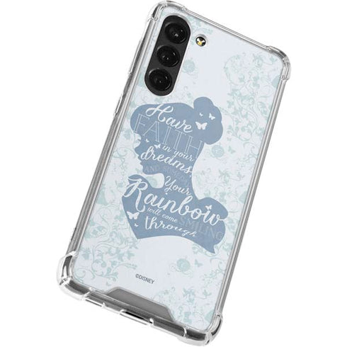 Disney Cinderella Faith In Your Dreams Silhouette Galaxy S23 Plus Clear Case