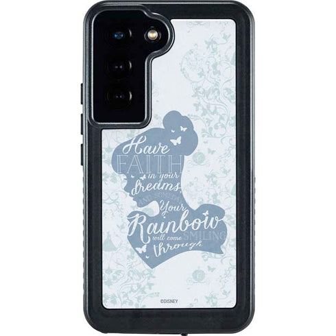Disney Cinderella Faith In Your Dreams Silhouette Galaxy S23 Waterproof Case