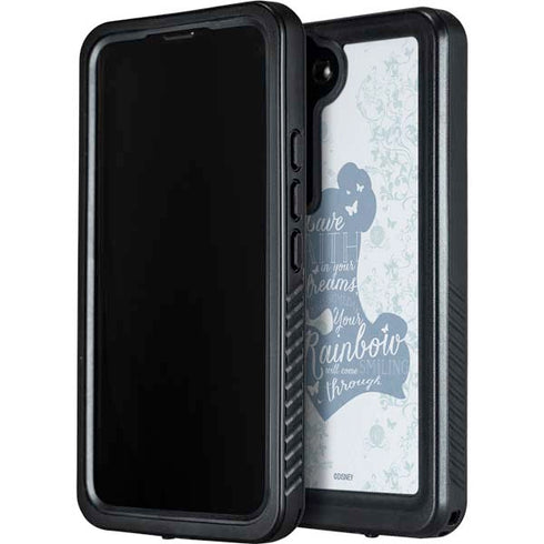 Disney Cinderella Faith In Your Dreams Silhouette Galaxy S23 Waterproof Case