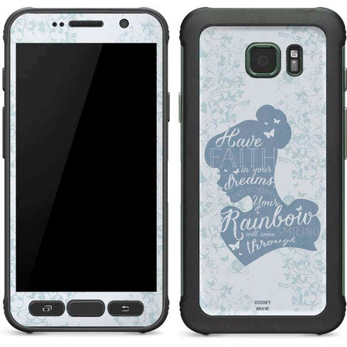 Disney Cinderella Faith In Your Dreams Silhouette Galaxy S7 Active Skin