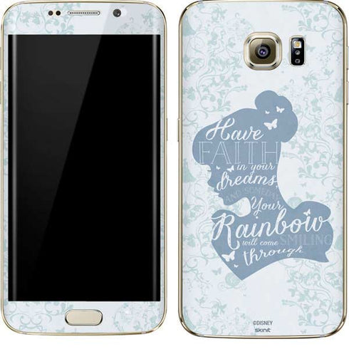 Disney Cinderella Faith In Your Dreams Silhouette Galaxy S7 Edge Skin