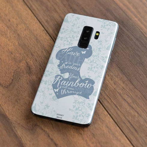 Disney Cinderella Faith In Your Dreams Silhouette Galaxy S9 Plus Skin