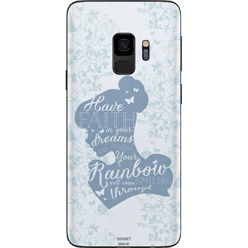 Disney Cinderella Faith In Your Dreams Silhouette Galaxy S9 Skin
