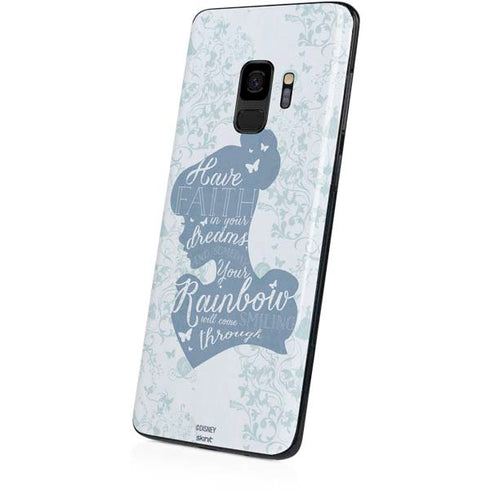 Disney Cinderella Faith In Your Dreams Silhouette Galaxy S9 Skin