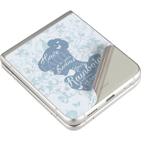 Disney Cinderella Faith In Your Dreams Silhouette Galaxy Z Flip3 5G Skin