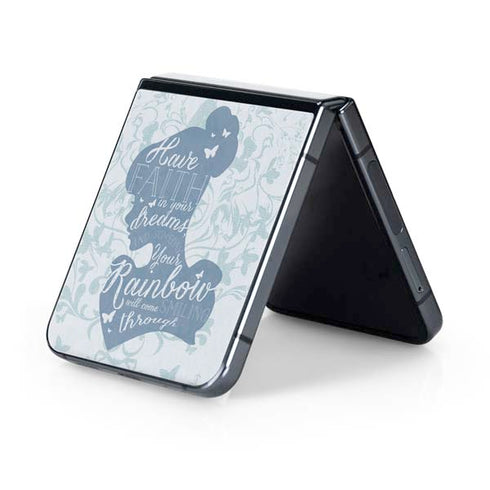 Disney Cinderella Faith In Your Dreams Silhouette Galaxy Z Flip5 5G Skin