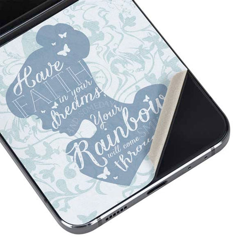 Disney Cinderella Faith In Your Dreams Silhouette Galaxy Z Flip5 5G Skin