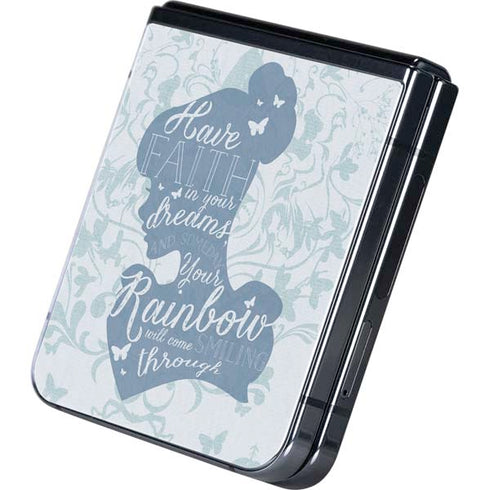 Disney Cinderella Faith In Your Dreams Silhouette Galaxy Z Flip5 5G Skin