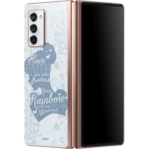 Disney Cinderella Faith In Your Dreams Silhouette Galaxy Z Fold2 5G Skin