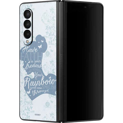 Disney Cinderella Faith In Your Dreams Silhouette Galaxy Z Fold3 5G Skin