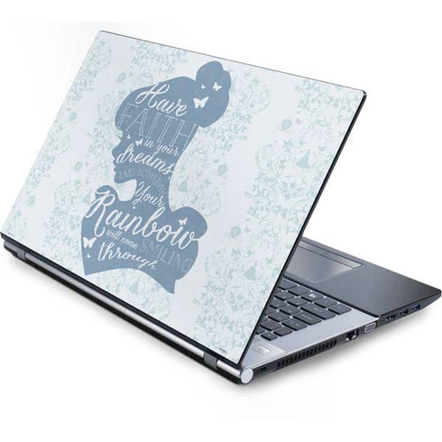 Disney Cinderella Faith In Your Dreams Silhouette Generic Laptop Skin