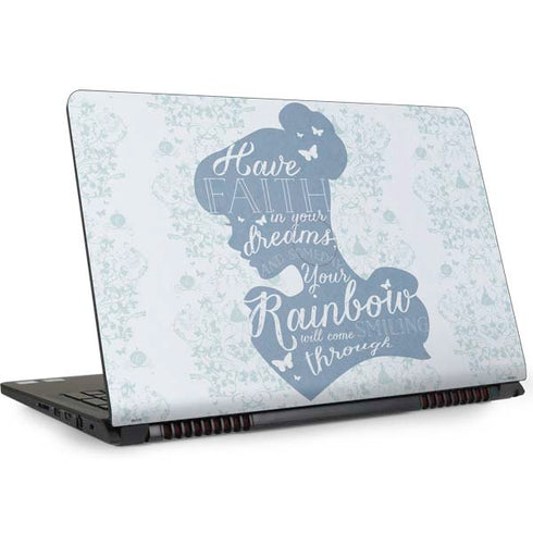 Disney Cinderella Faith In Your Dreams Silhouette Dell Inspiron Skin