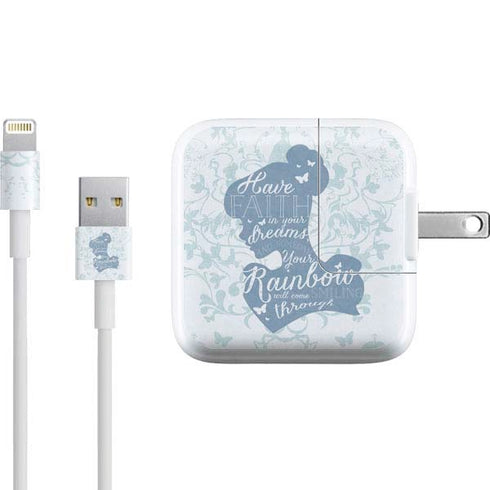 Disney Cinderella Faith In Your Dreams Silhouette iPad Charger (10W USB) Skin