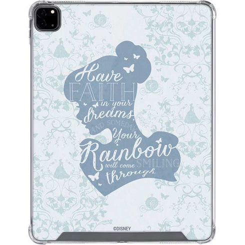 Disney Cinderella Faith In Your Dreams Silhouette iPad Pro 12.9in (2020) Clear Case