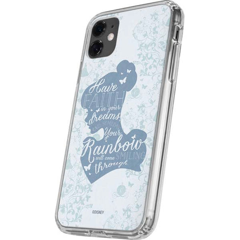 Disney Cinderella Faith In Your Dreams Silhouette iPhone 11 Clear Case