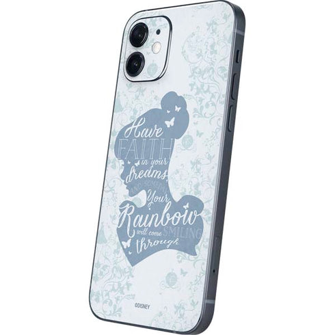 Disney Cinderella Faith In Your Dreams Silhouette iPhone 12 Mini Skin
