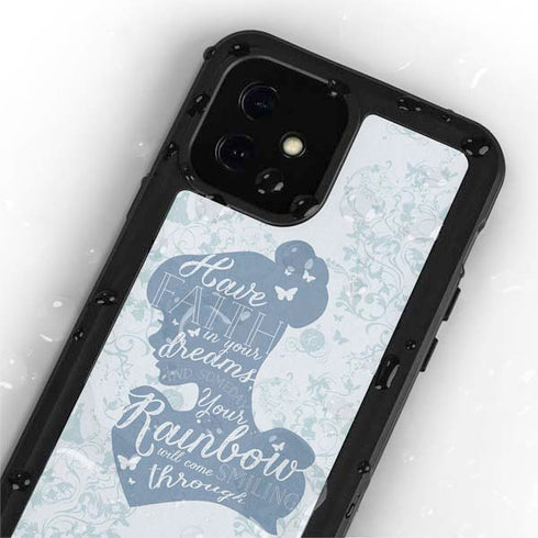 Disney Cinderella Faith In Your Dreams Silhouette iPhone 12 Mini Waterproof Case