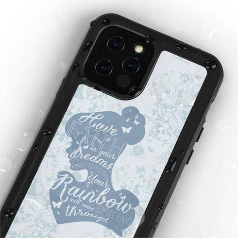Disney Cinderella Faith In Your Dreams Silhouette iPhone 12 Pro Waterproof Case