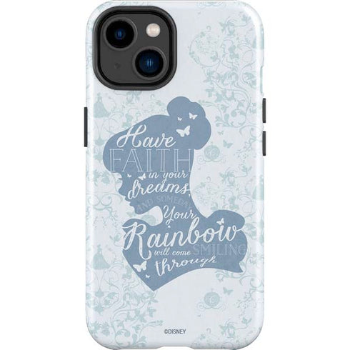 Disney Cinderella Faith In Your Dreams Silhouette iPhone 14 Plus Impact Case